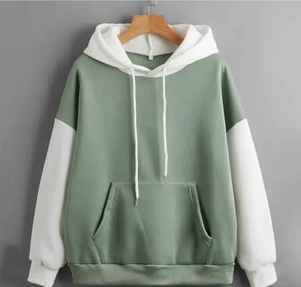 RATSHIKA Women Fleece Hooded Sweatshirt For ( Green )