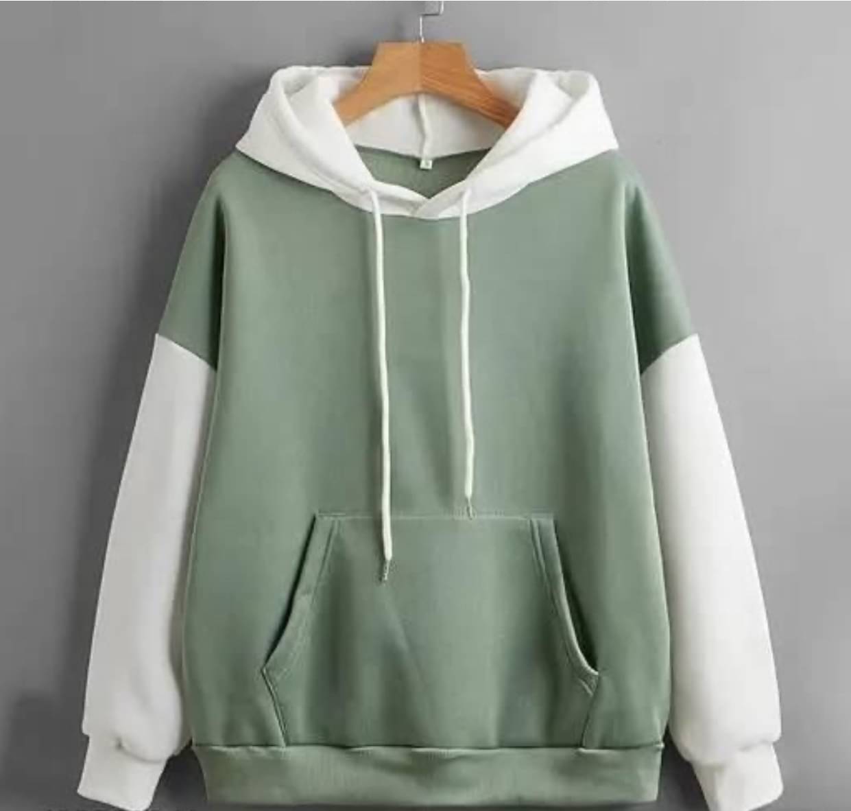     			RATSHIKA Women Fleece Hooded Sweatshirt ( Green )