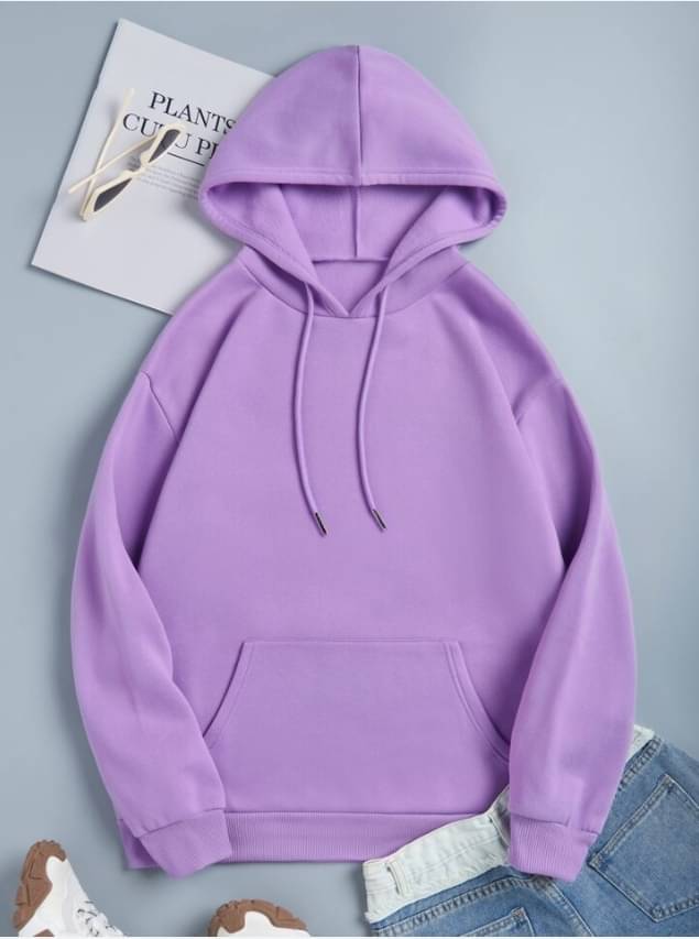 RATSHIKA Women Fleece Hooded Sweatshirt ( Purple ) RATSHIKA Women Fleece Hooded Sweatshirt ( Purple )