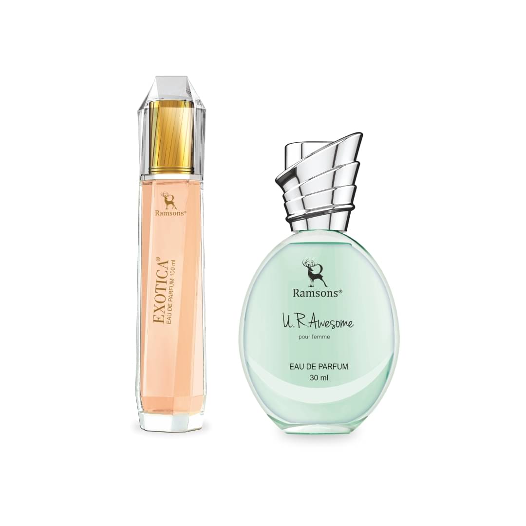 Ramsons - EXOTICA 100ml & U R AWESOME 30ml Eau De Parfum For Women ( Pack of 2 ) Ramsons - EXOTICA 100ml & U R AWESOME 30ml Eau De Parfum For Women ( Pack of 2 )