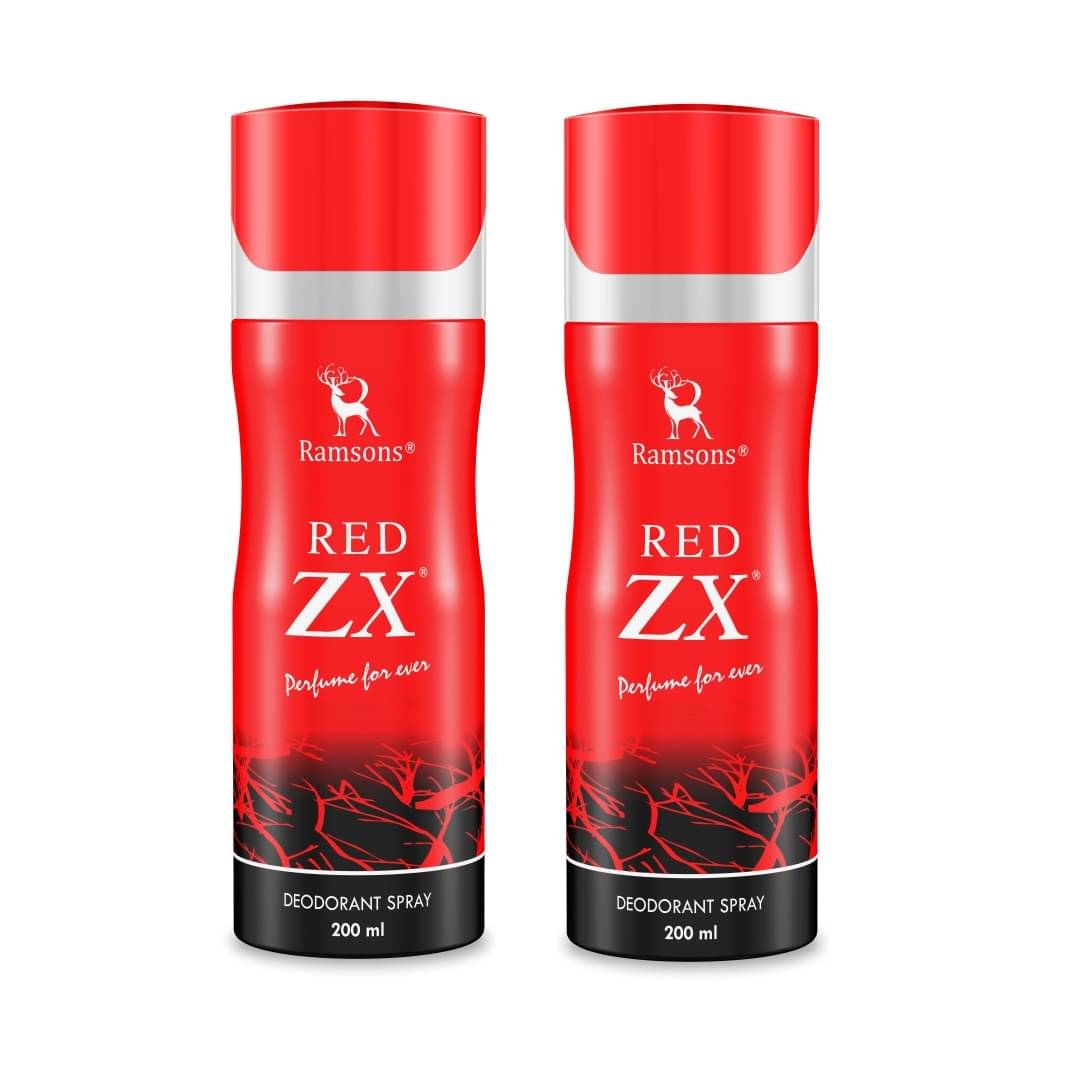     			Ramsons - RED ZX Deodorant Spray for Men 200ml each ( Pack of 2 )