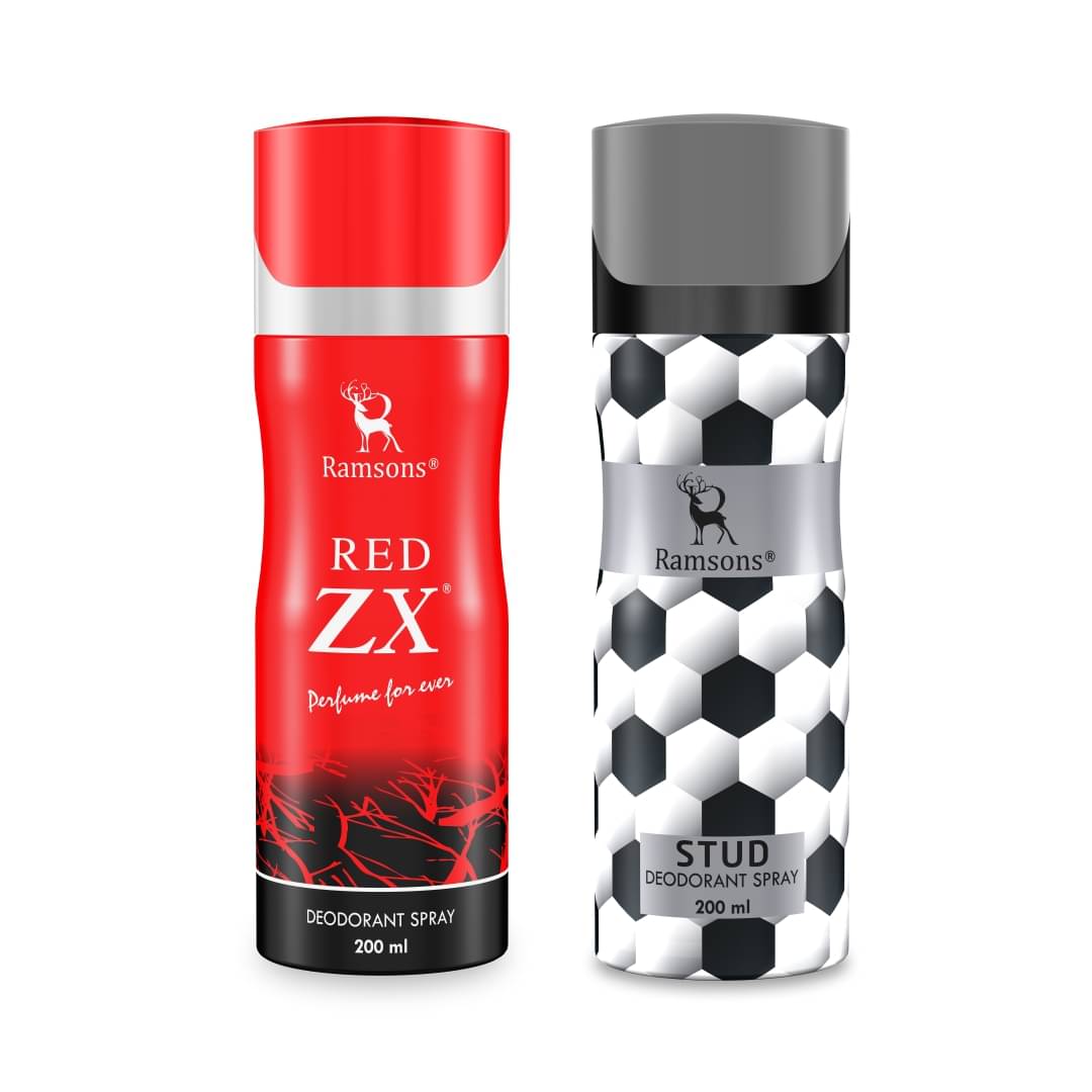 Ramsons Red Zx & Stud Deodorant Spray for Men 400 ml ( Pack of 2 ) Ramsons Red Zx & Stud Deodorant Spray for Men 400 ml ( Pack of 2 )