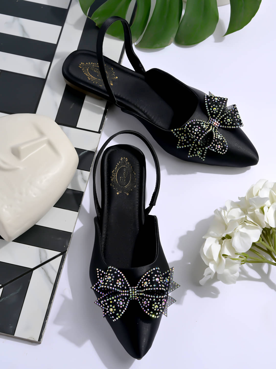     			Shoetopia Black Women's Flats