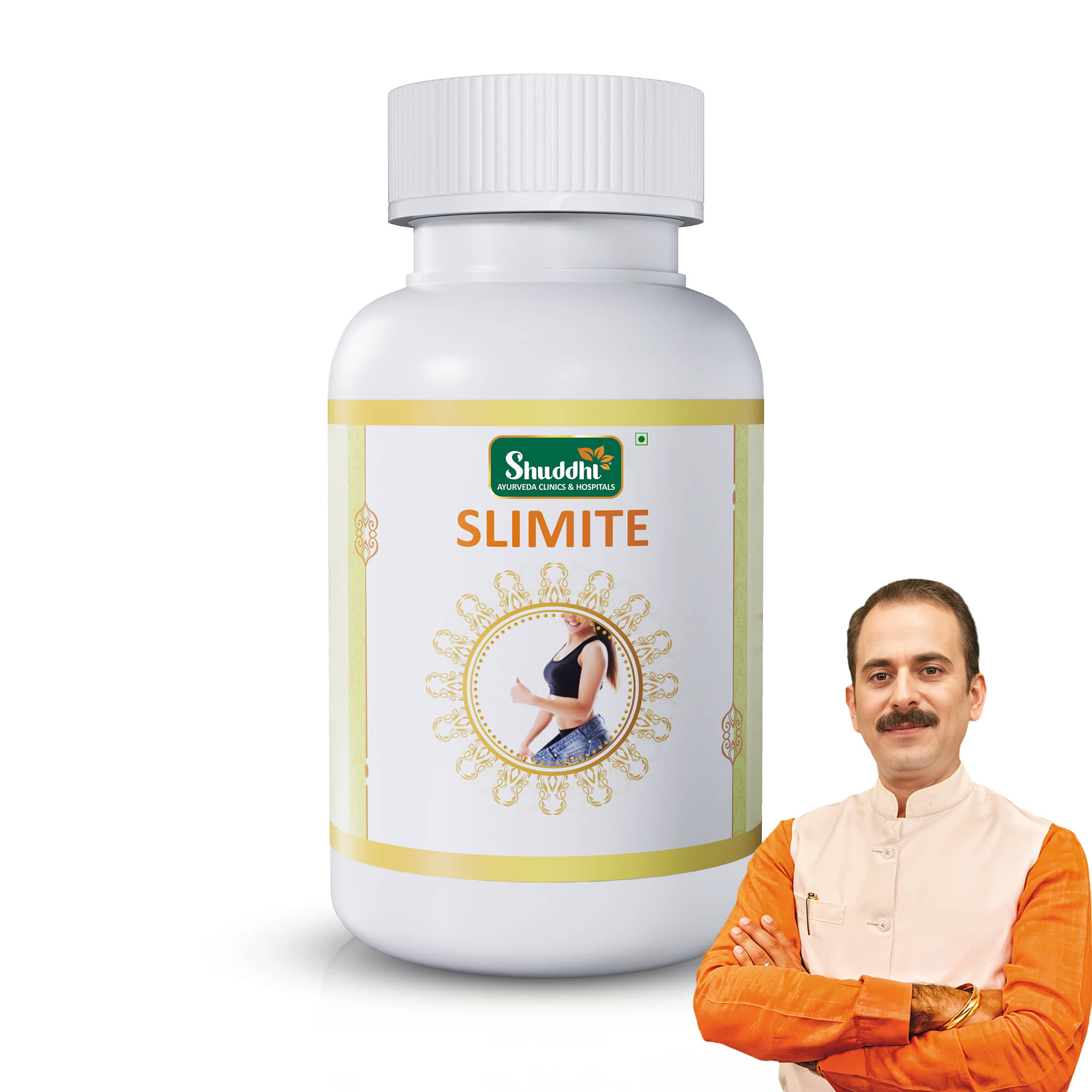 Shuddhi Ayurveda Slimite | Ayurvedic Supplement For Gut Health And Burns Calories, 60 Capsules