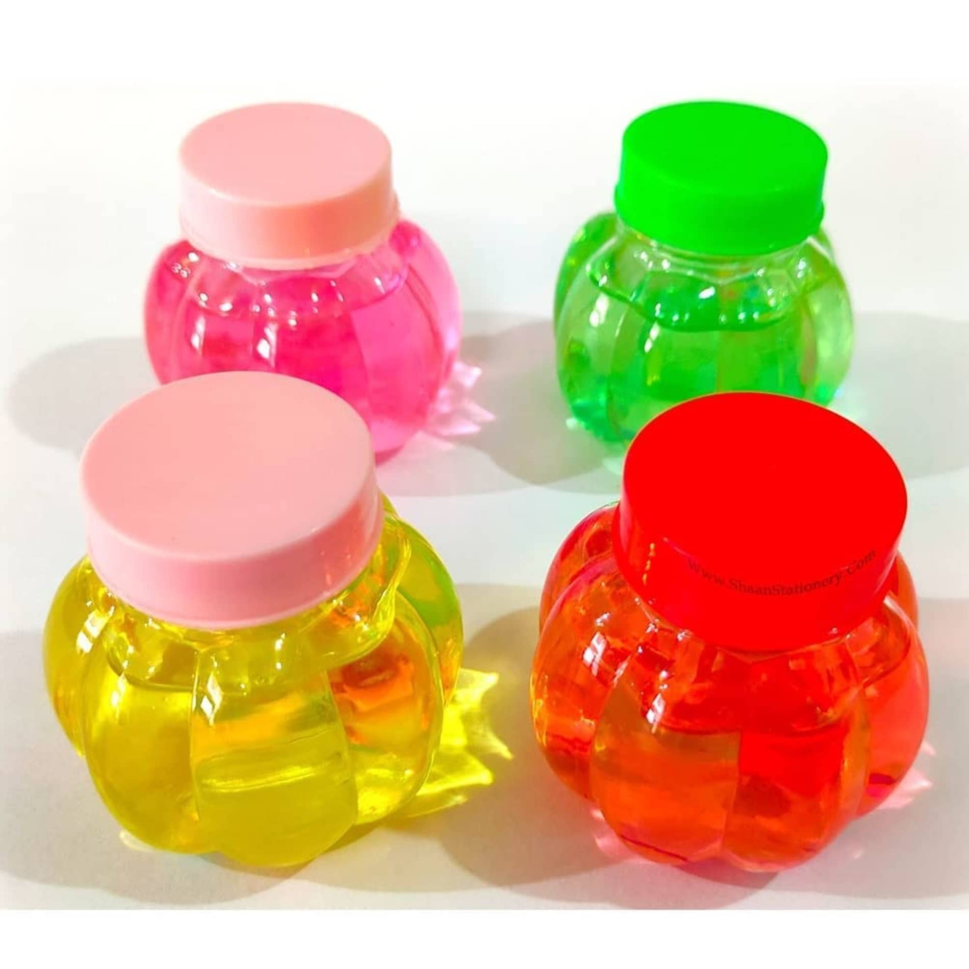 Slime Crystal Clay Soft Jelly Toys for Kids Baby Slime Clay Dough Ultra Light Modeling Magic Foam Slime Kit Set for Girls Boys Slime Craft with Glitter (Pack of 4)