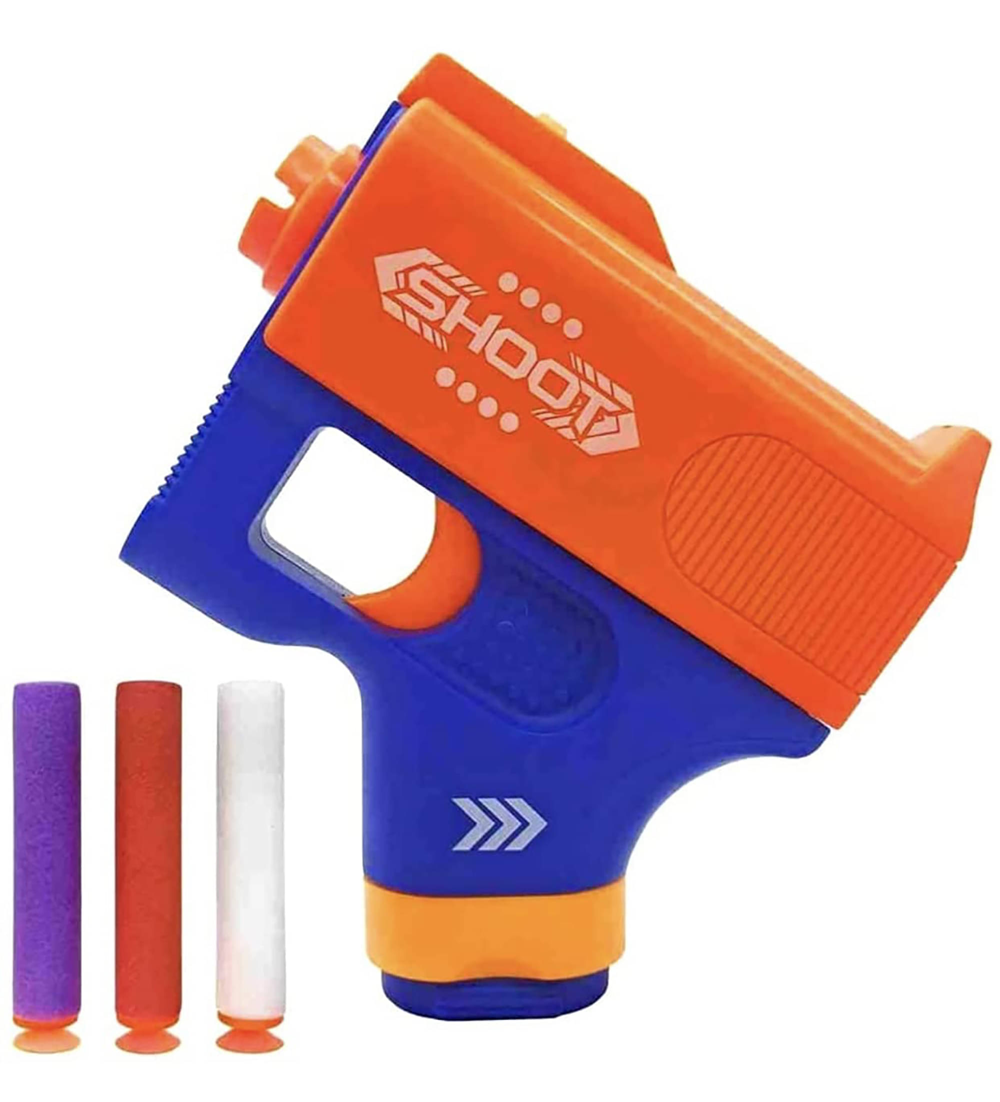     			TOY DEKHO  Mini Soft Gun Manual Soft B-ullet G-un, With Foam B-ullets, Target Shooting Role Play Game For Kids/Boys/Children/Girl/Toy G-un P-istol For Kids Age 4+  Years G-uns & Darts  Plastic (Multicolor)