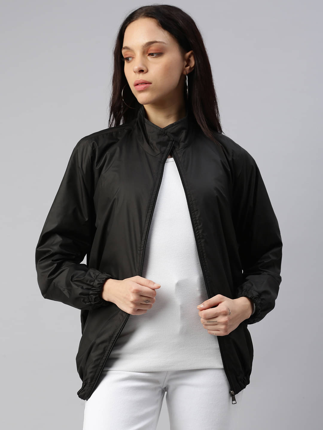 VOXATI - Polyester Blend Black Jackets VOXATI - Polyester Blend Black Jackets