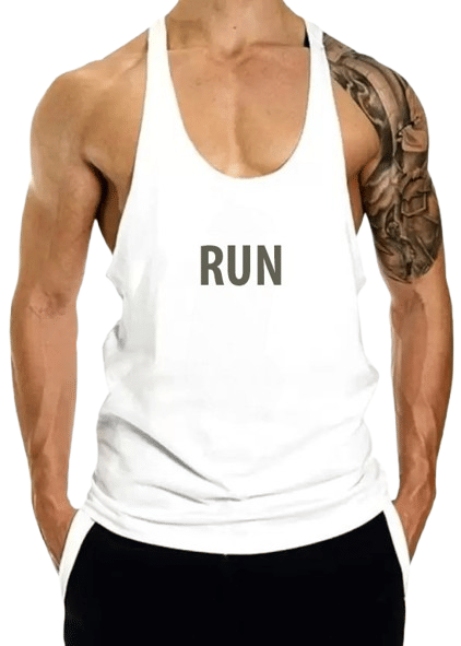 VTSports Pack of 1 Polyester Gym Vest For Men ( White ) VTSports Pack of 1 Polyester Gym Vest For Men ( White )