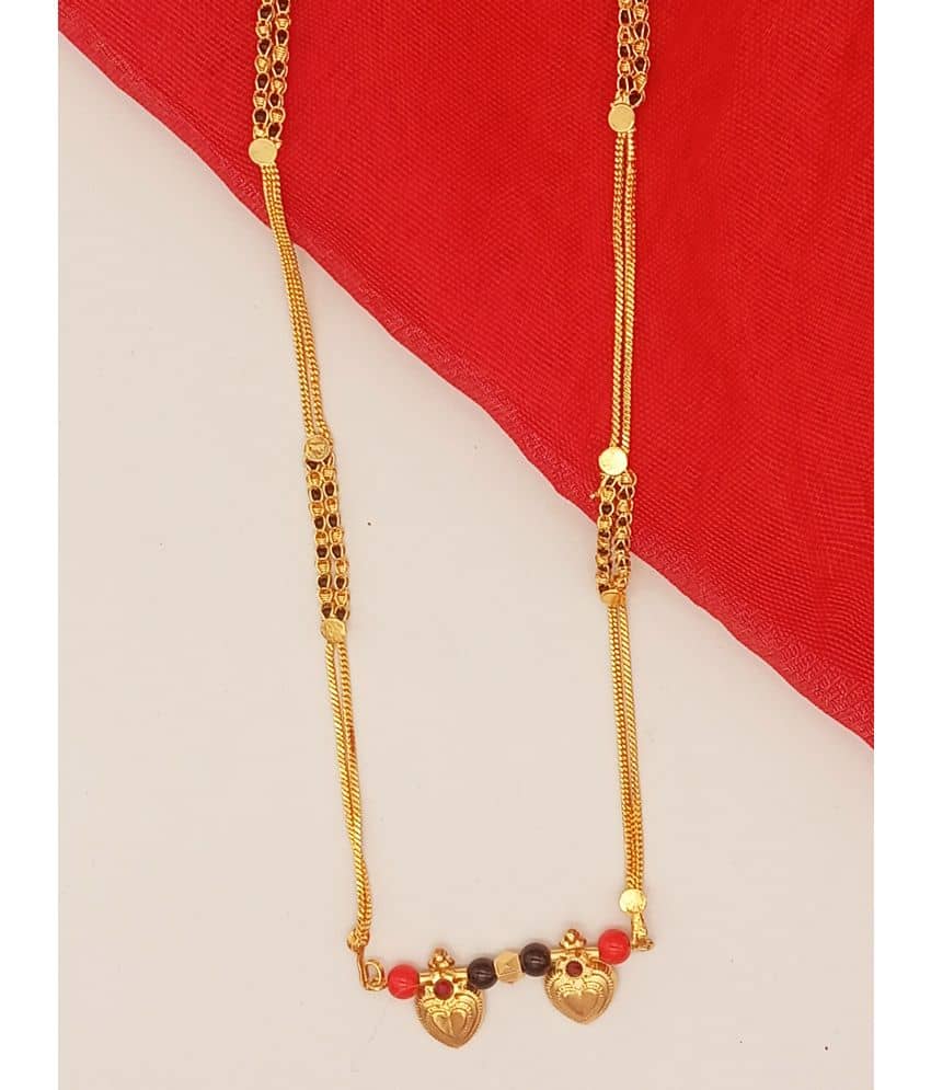 shankhraj mall Golden Mangalsutra ( Pack of 1 )