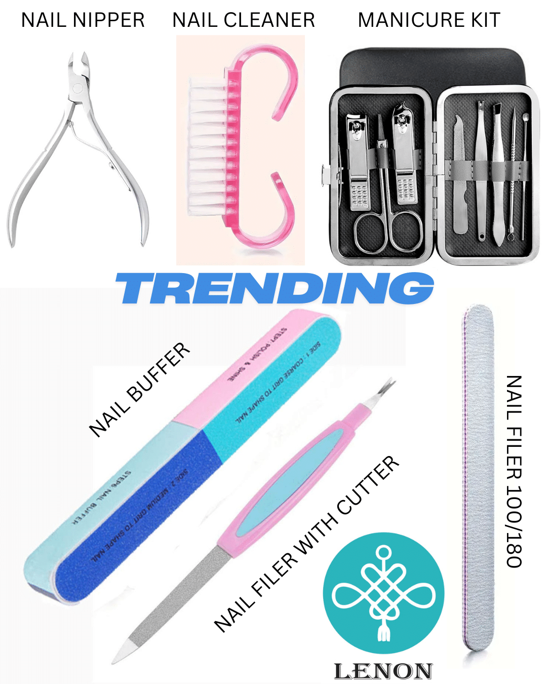     			6 Pcs Daily Use Manicure Kit Items (Essential Nail Care Tools – Trending Must-Haves!)