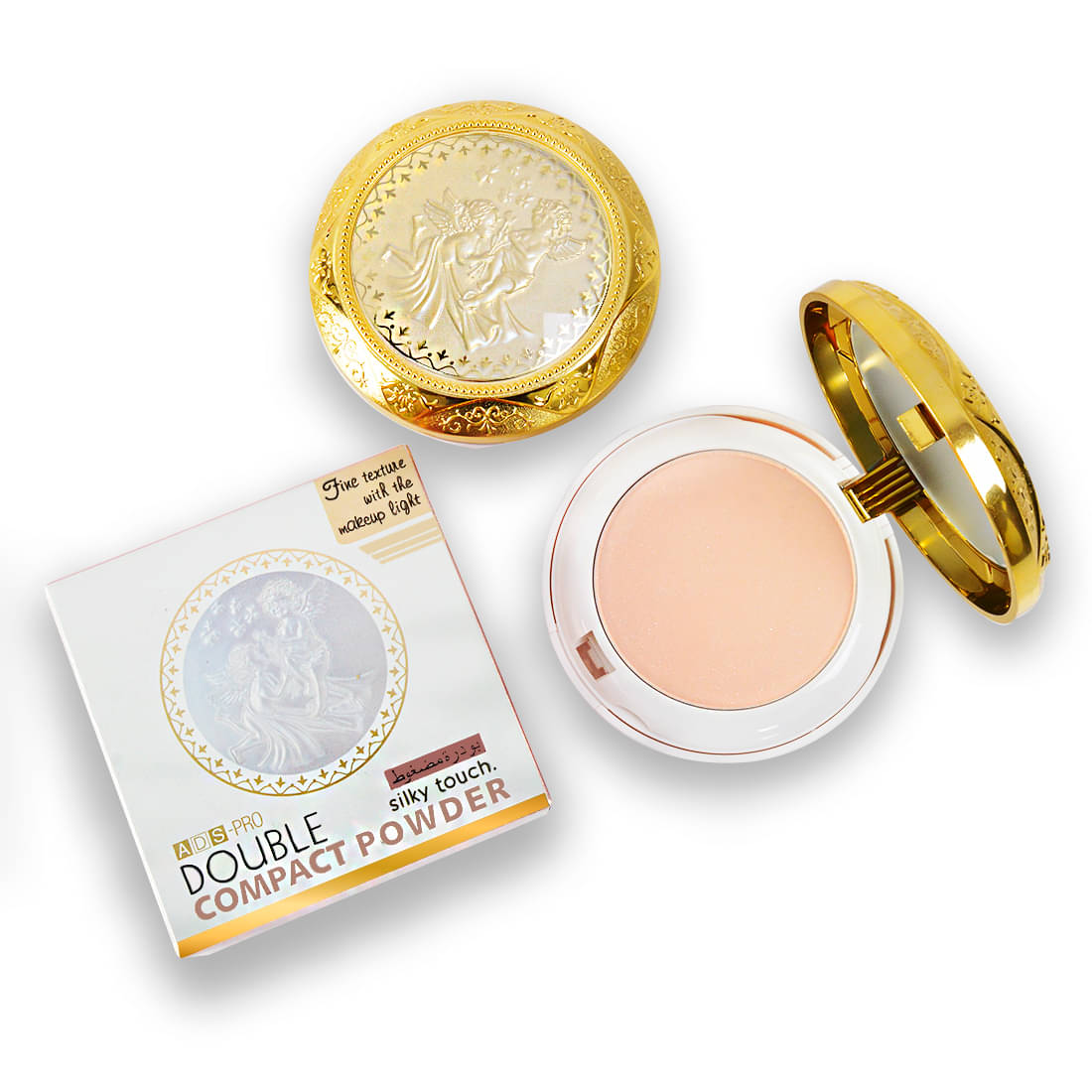     			ADS Pressed Powder Stay Matte Shade-01 Ivory SPF 15 21 g