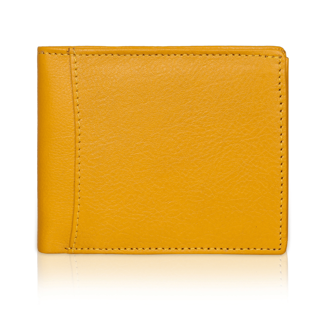 AM Leather Leather Solid Men's Regular Wallet,Travel Wallet With 3 Slots For Card ( Yellow , Pack of 1 )     			AM Leather Leather Solid Men's Regular Wallet,Travel Wallet With 3 Slots For Card ( Yellow , Pack of 1 )