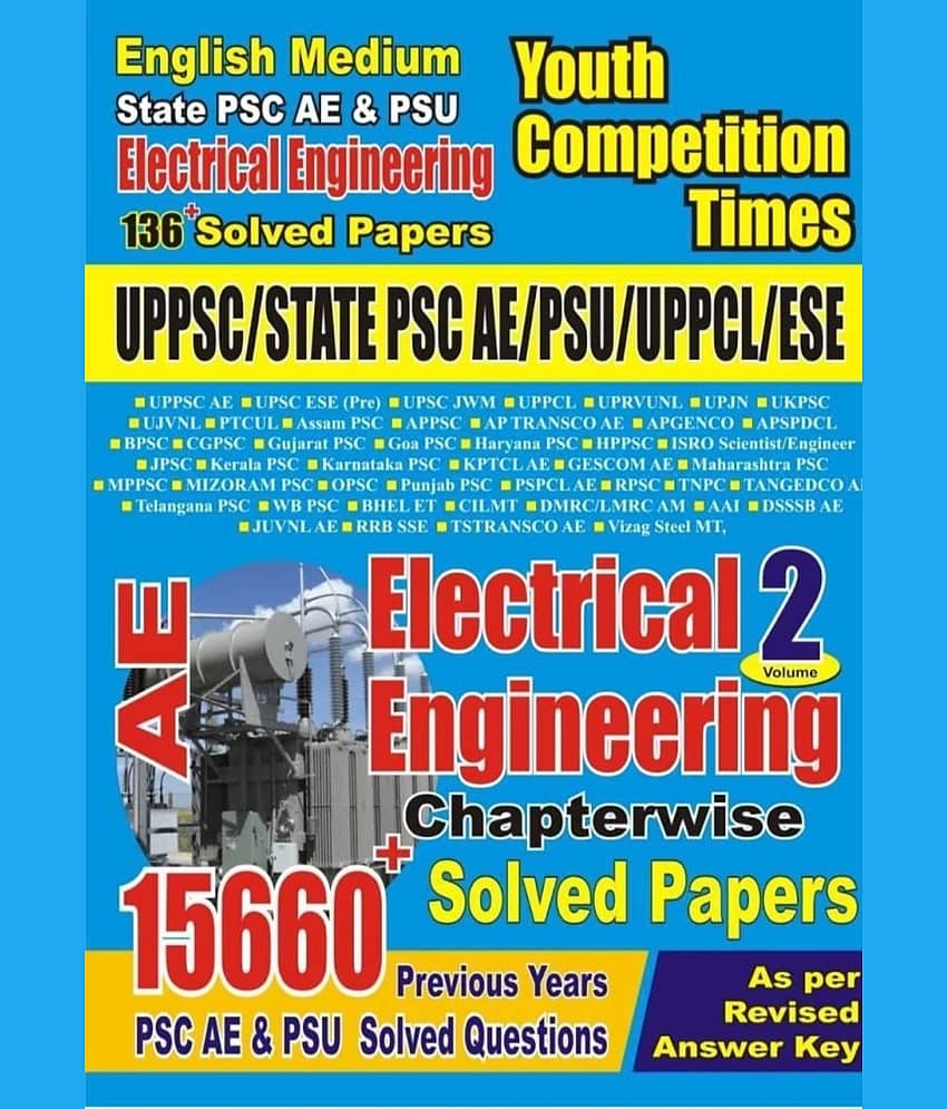 Ae Electrical Engineering Vol+2\nChapterwise Solved Paper (English Medium ) (Paperback, Yct) - Stationery | Buy online on ZillyBuy