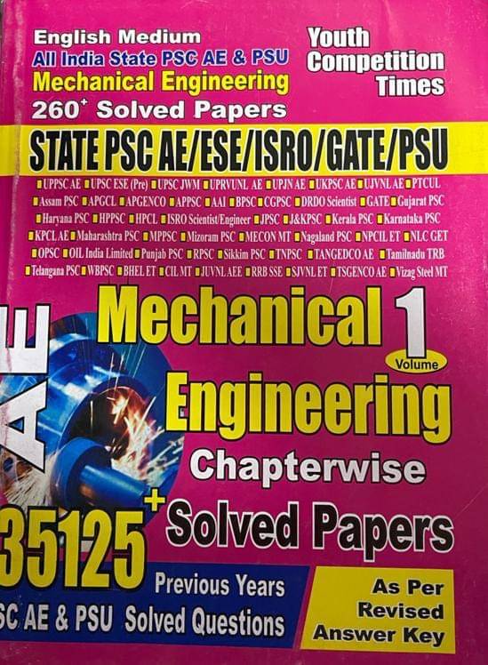 All Indaia State Psc Ae & Psu E Mechanical Engineering Vol 1 Solved (Paperback, Youth) All Indaia State Psc Ae & Psu E Mechanical Engineering Vol 1 Solved (Paperback, Youth)