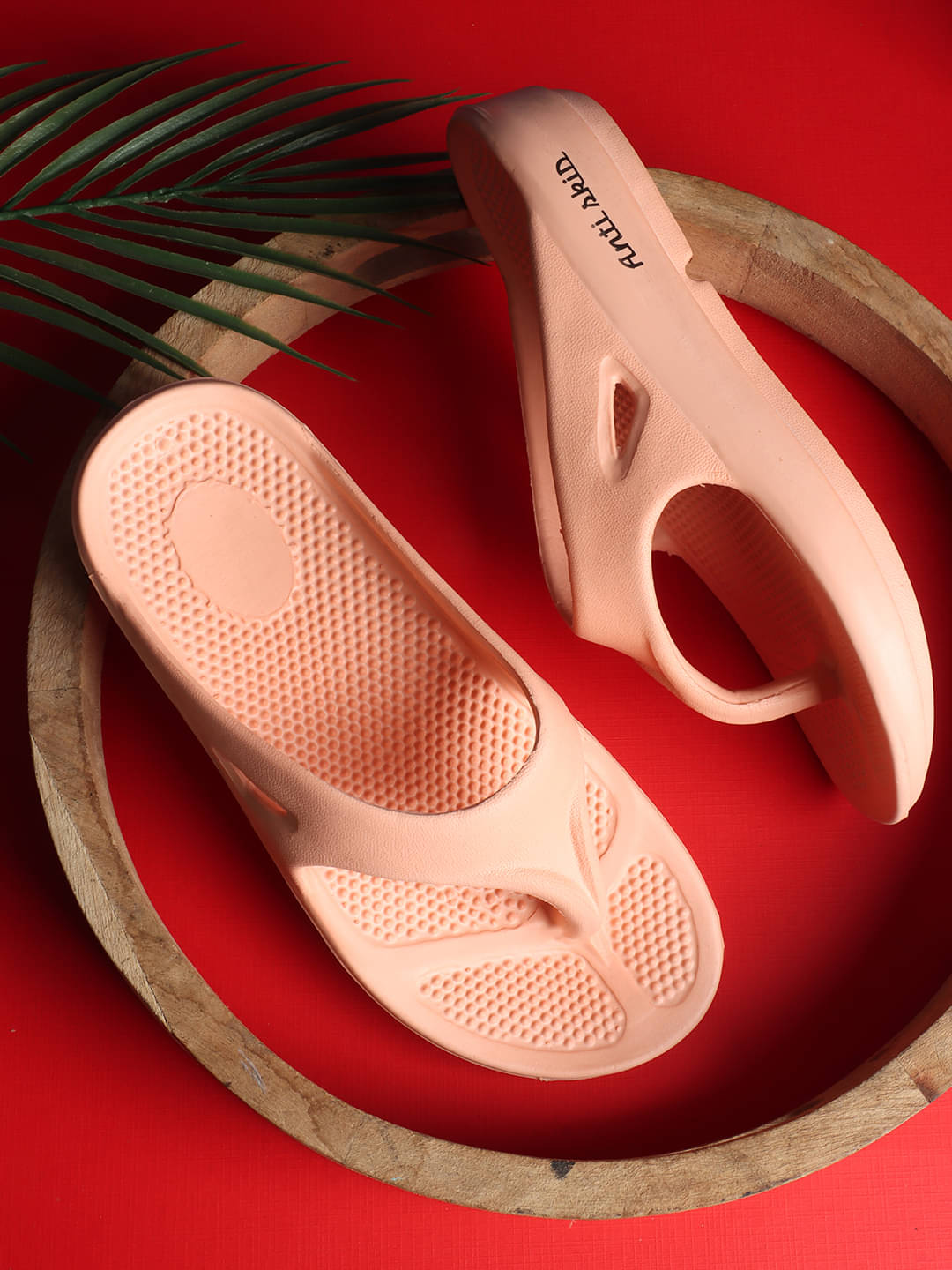     			Aroom Peach Women's Flip Flop