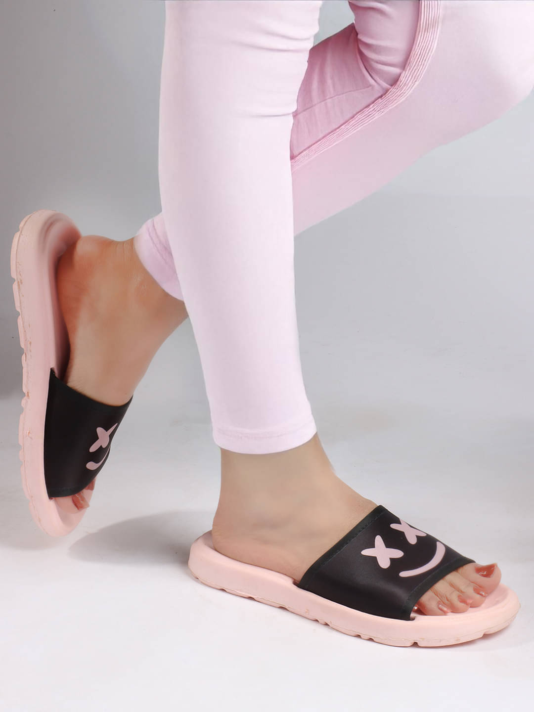     			Aroom Peach Women's Slide Flip Flop