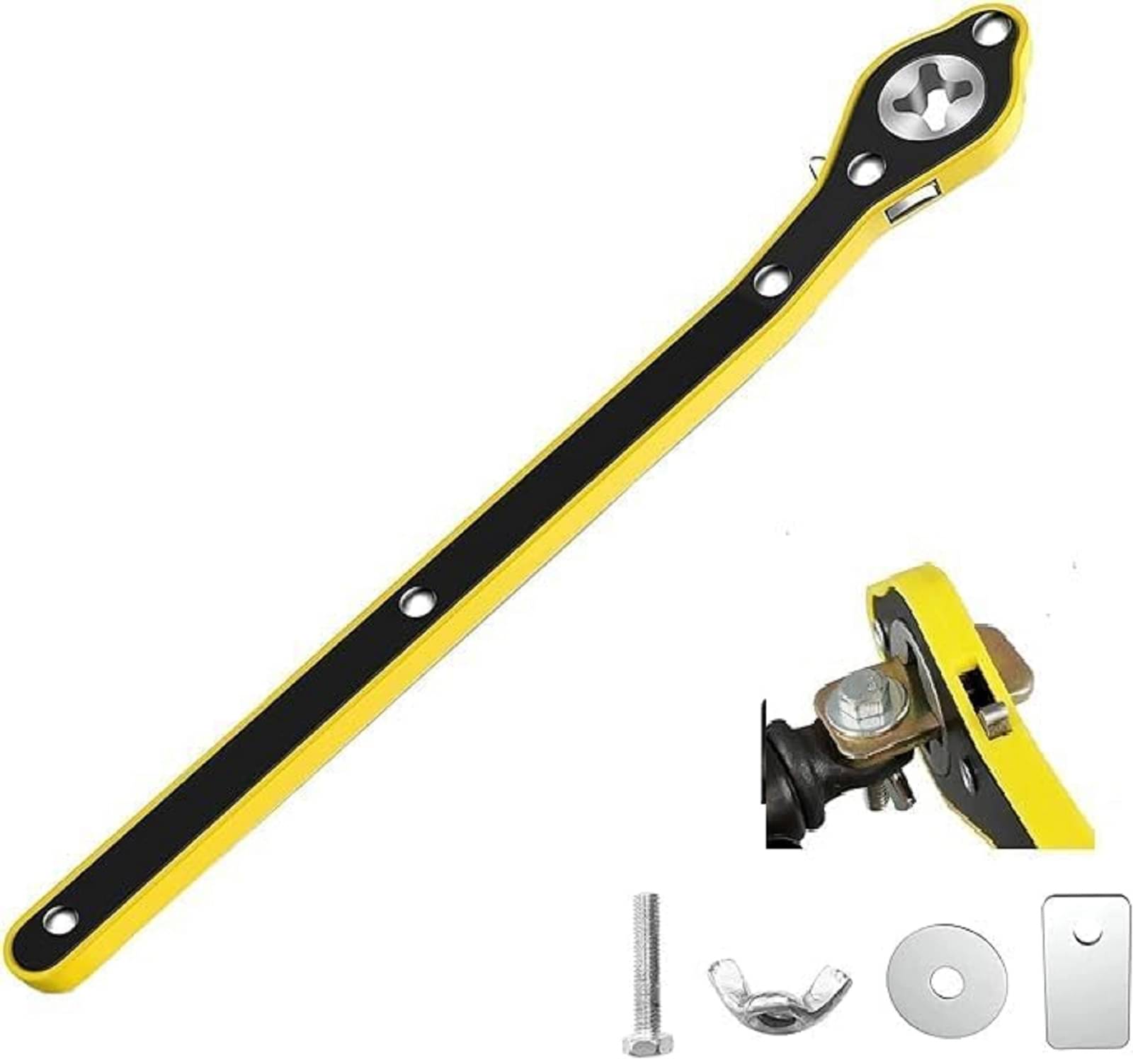     			Auto Labor Saving Wrench, Car Jack and Lug Wrench Handle, Scissor Jack, Tire Wheel Lug Wrench for Motorcycle, Car, SUV