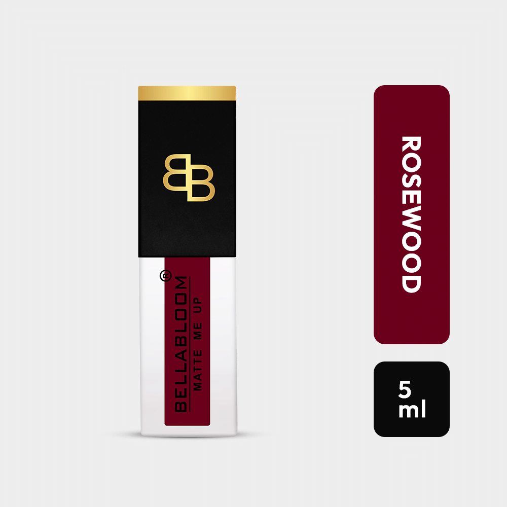     			BELLABLOOM Rosewood Liquid Matte Lipstick Shade, 5ml (Pack of 1)