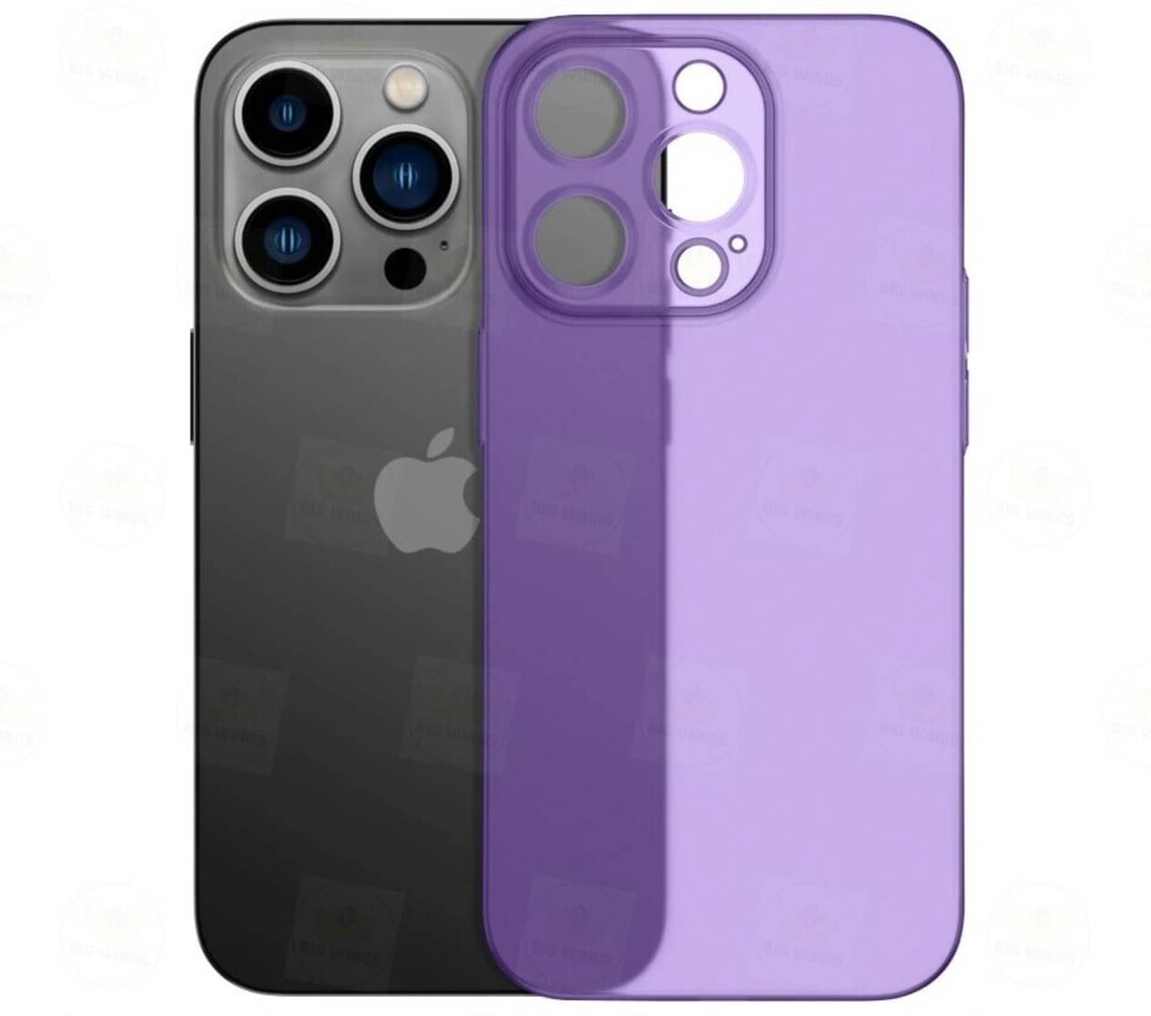     			BIG WINGS Plain Cases Compatible For Polycarbonate Apple iPhone 14 Pro Max ( Pack of 1 )