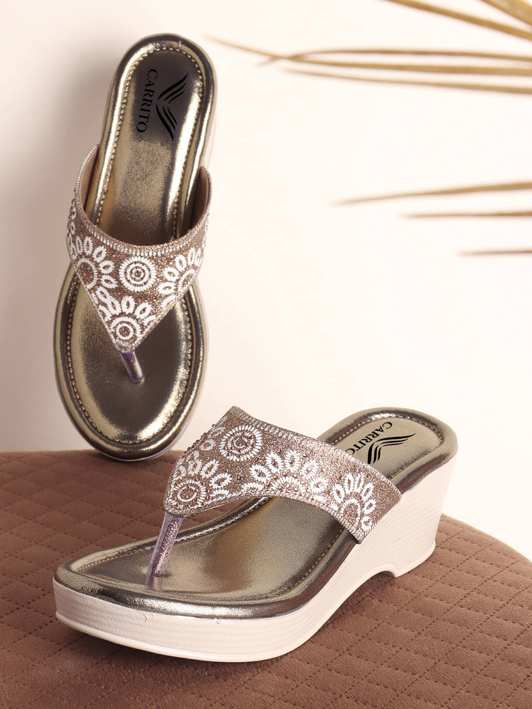     			Carrito Brown Women's Slip On Heels