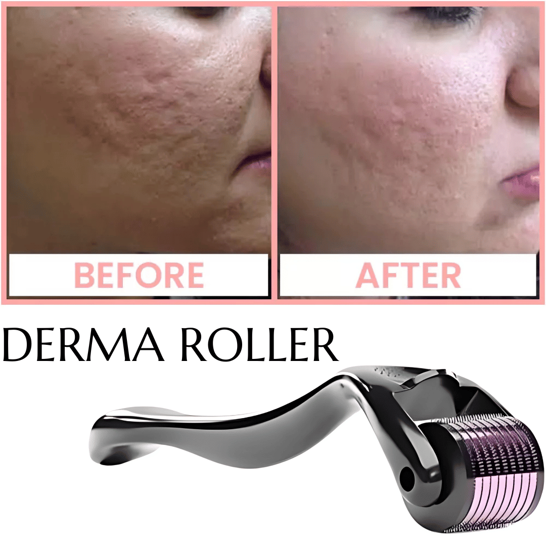 Derma Roller 0.5mm For Hair Regrowth & Skin Face Microdermabrasion And Wrinkles