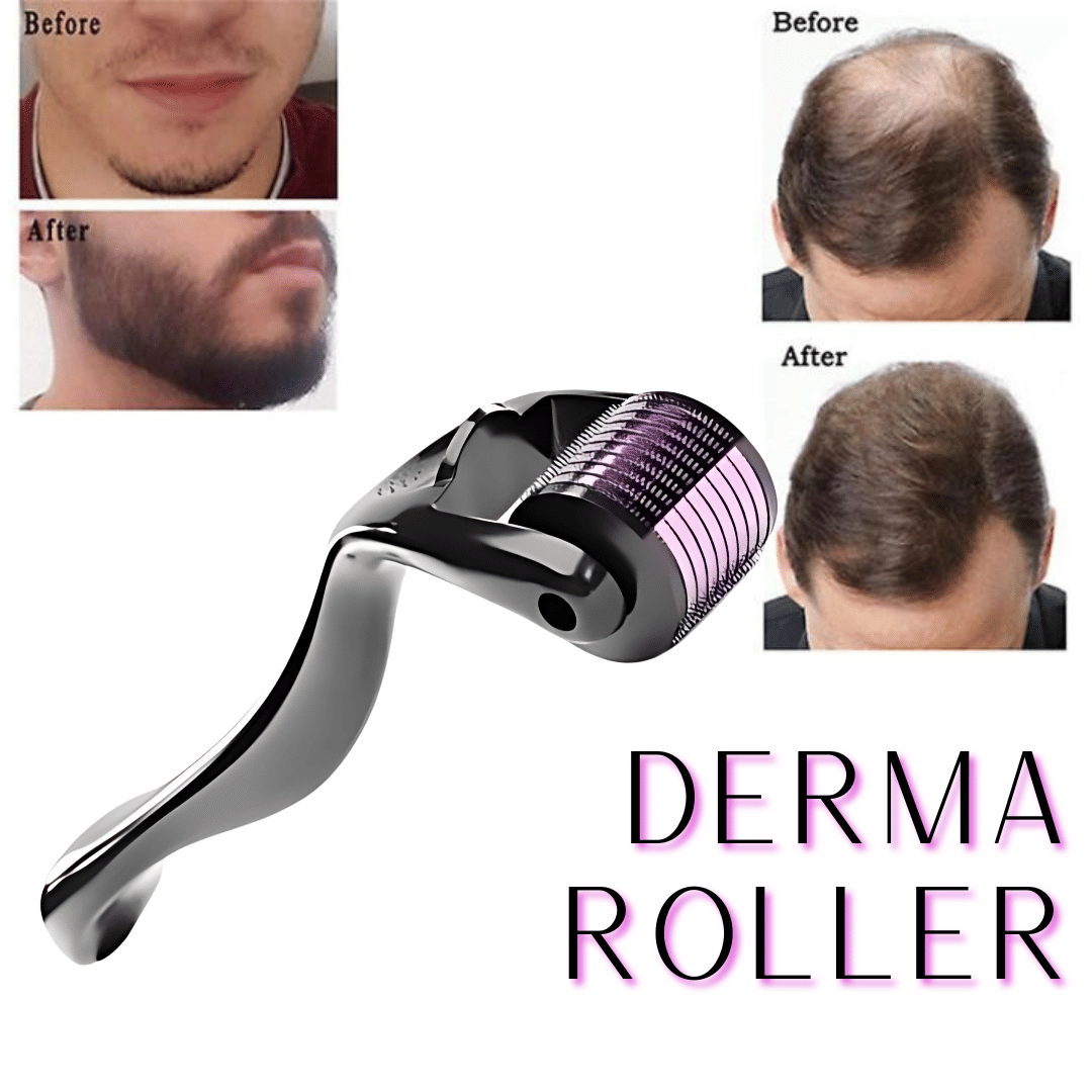 Derma roller For Hair growth And Wrinkles  Face Microdermabrasion Easy To Use Roller For Men & Women