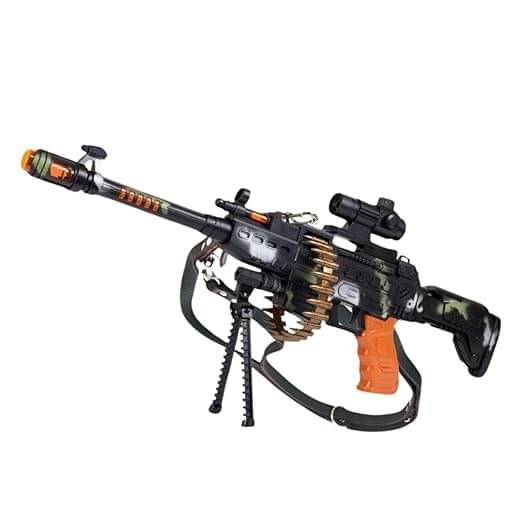 ECLET Style Machine Gun Toy For Kids Revolving Rounds Combat Military Mission Toy Guns & Darts (Multicolor)SET OF 1 ECLET Style Machine Gun Toy For Kids Revolving Rounds Combat Military Mission Toy Guns & Darts (Multicolor)SET OF 1