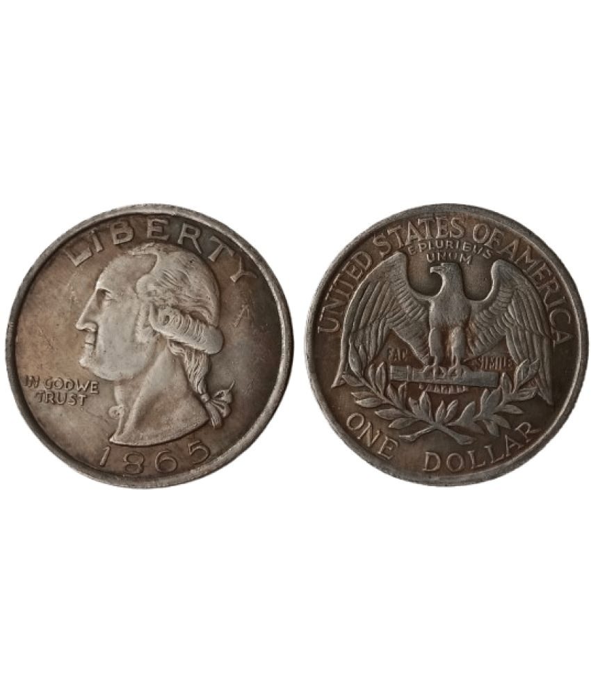     			Extremely Rare United States 1 Dollar Washington 1865 Modern Coin - Hard to Find