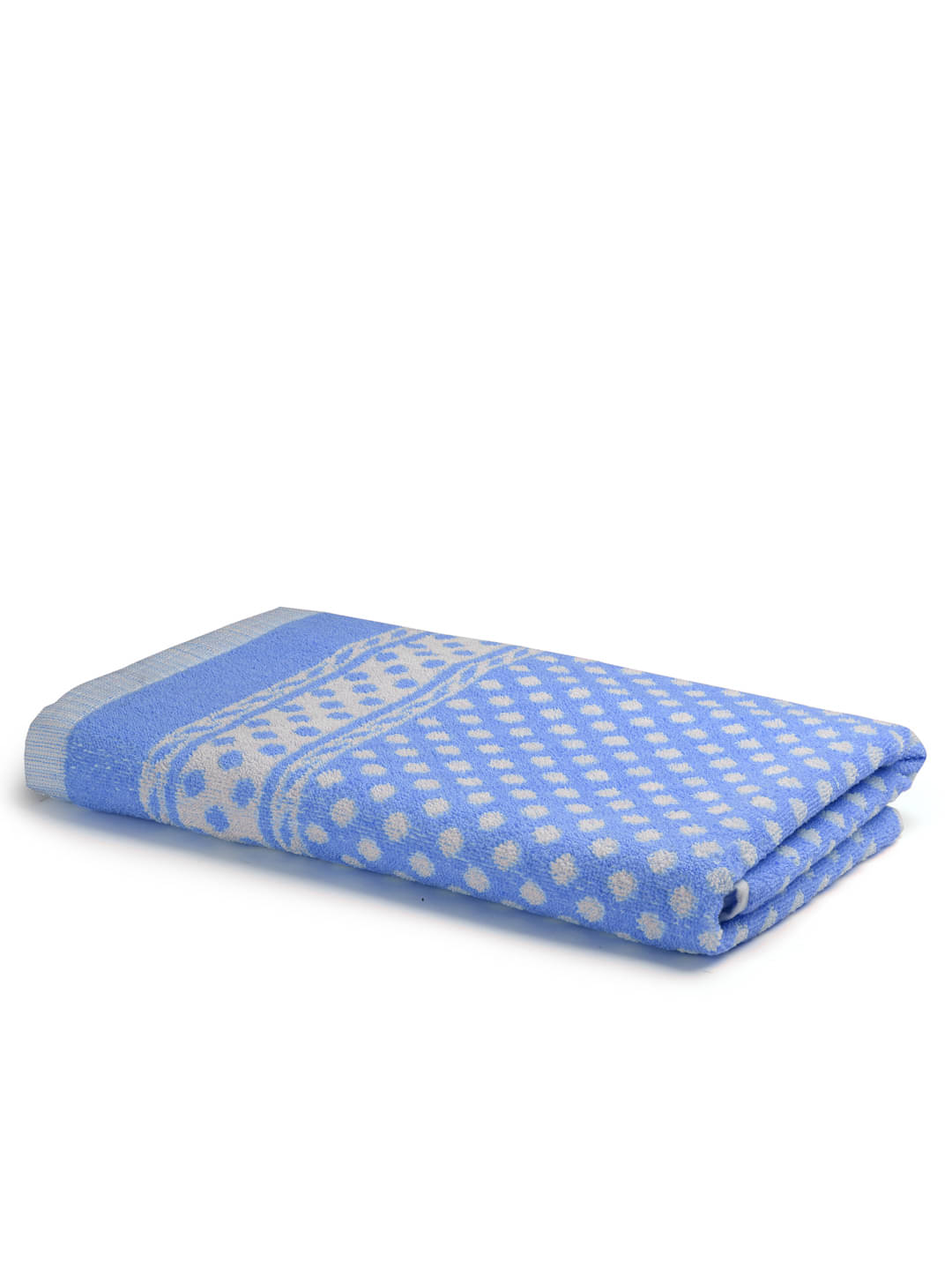    			FABINALIV Pack of 1 Cotton 325 -GSM Bath Towel ( Blue )