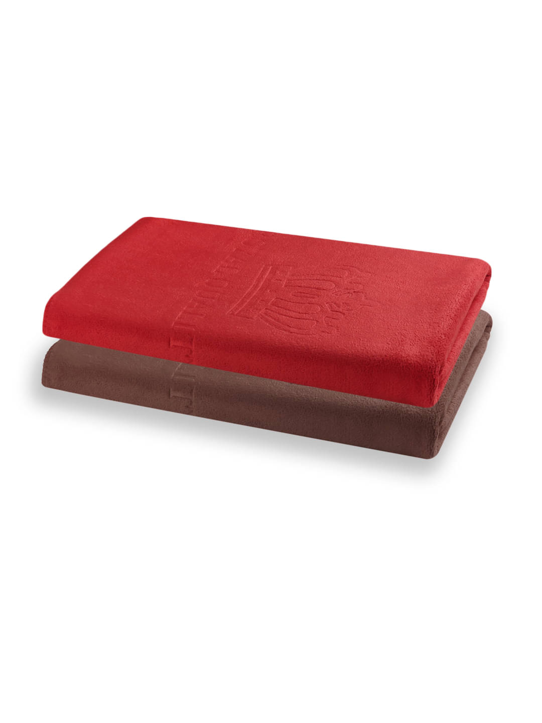     			FABINALIV Pack of 2 Cotton Below 300 -GSM Bath Towel ( Multicolor )