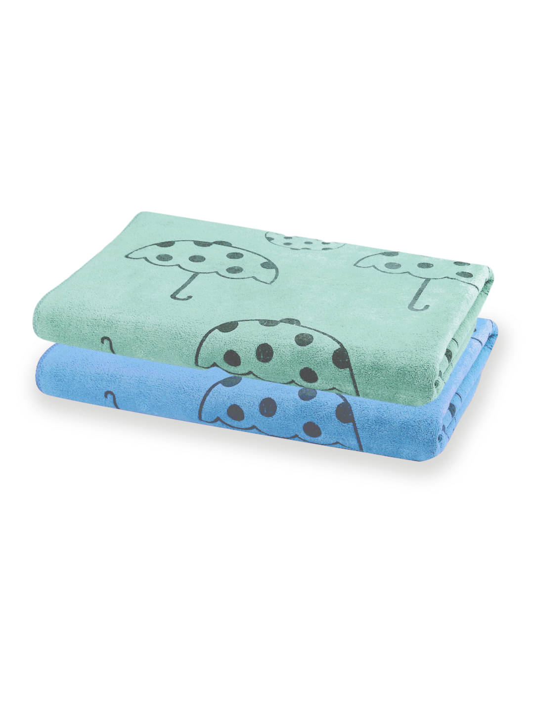     			FABINALIV Pack of 2 Cotton Below 300 -GSM Bath Towel ( Multicolor )