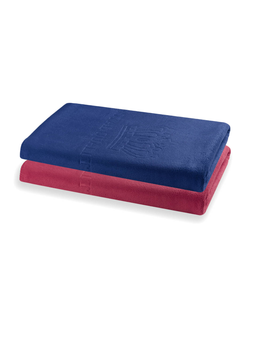     			FABINALIV Pack of 2 Cotton Below 300 -GSM Bath Towel ( Multicolor )