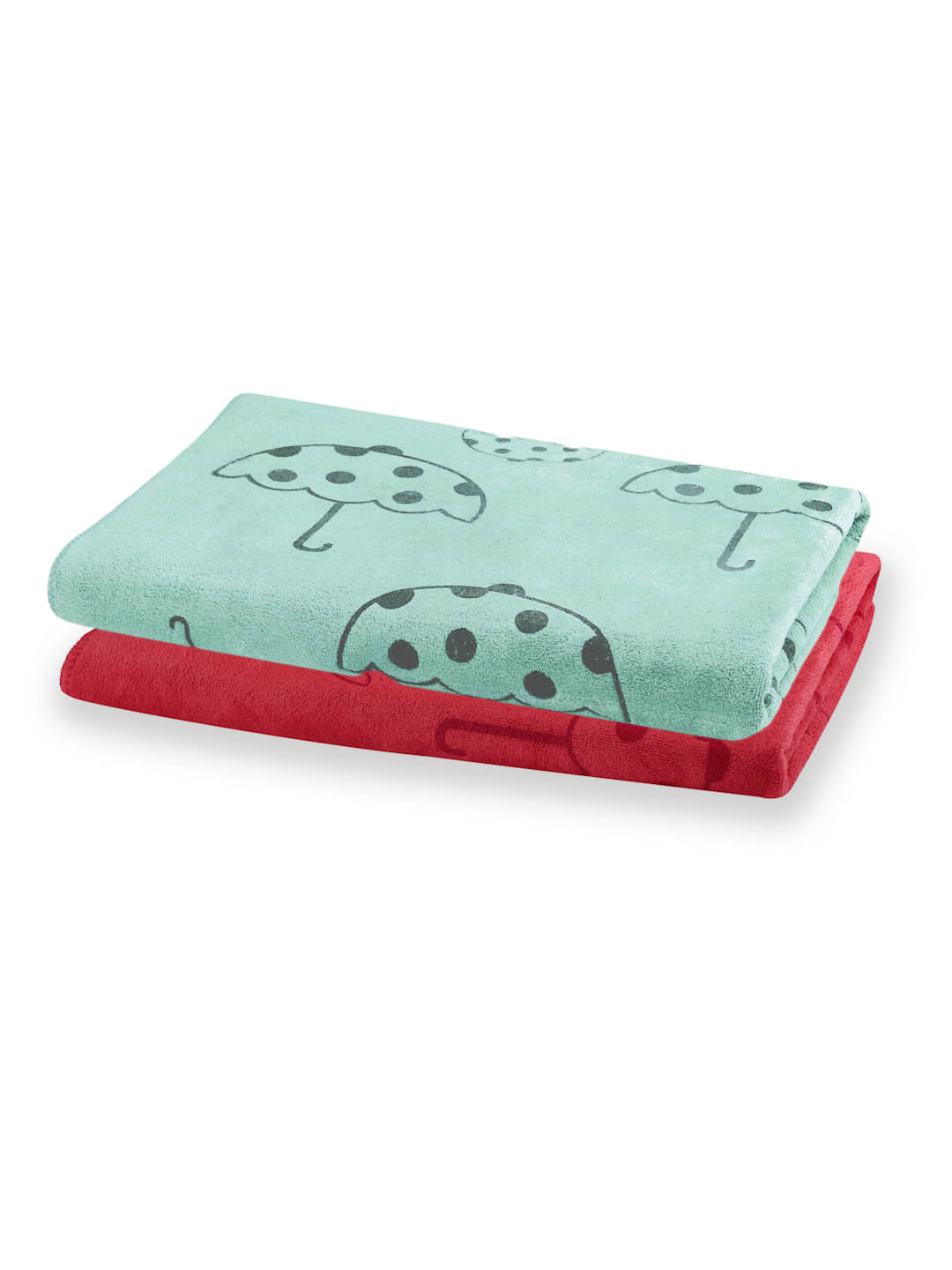     			FABINALIV Pack of 2 Cotton Below 300 -GSM Bath Towel ( Multicolor )