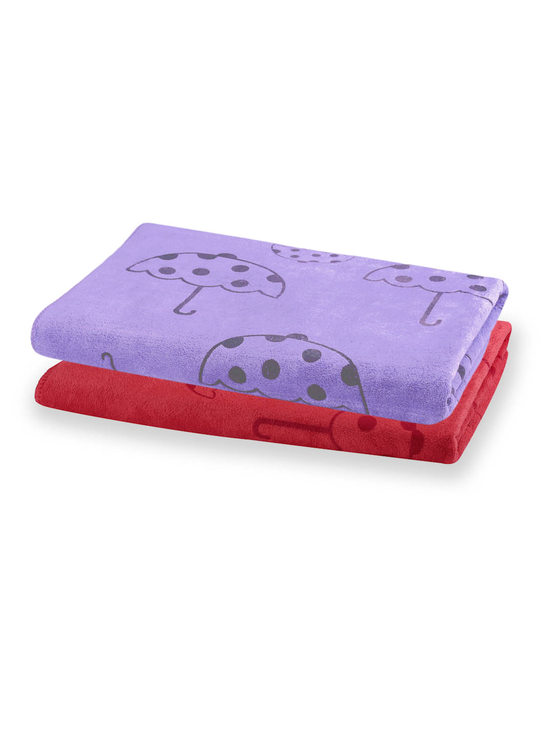     			FABINALIV Pack of 2 Cotton Below 300 -GSM Bath Towel ( Multicolor )