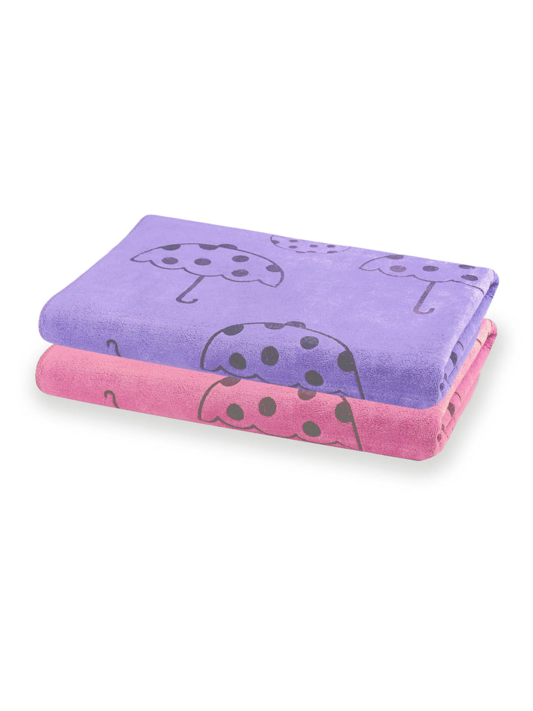     			FABINALIV Pack of 2 Cotton Below 300 -GSM Bath Towel ( Multicolor )