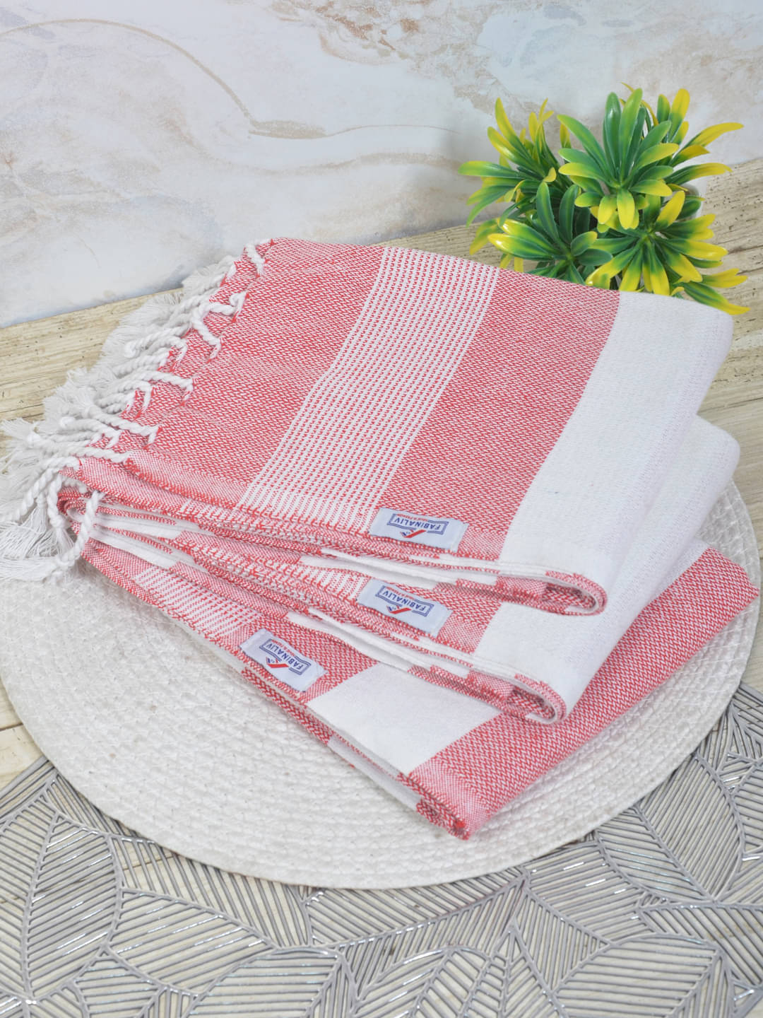     			FABINALIV Pack of 3 Cotton Below 300 -GSM Bath Towel ( Multicolor )