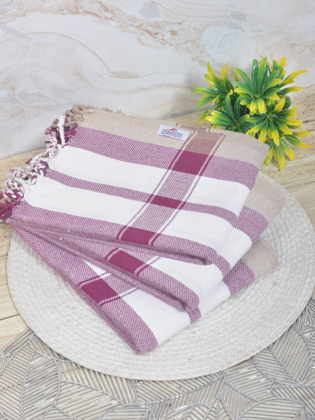     			FABINALIV Pack of 3 Cotton Below 300 -GSM Bath Towel ( Multicolor )