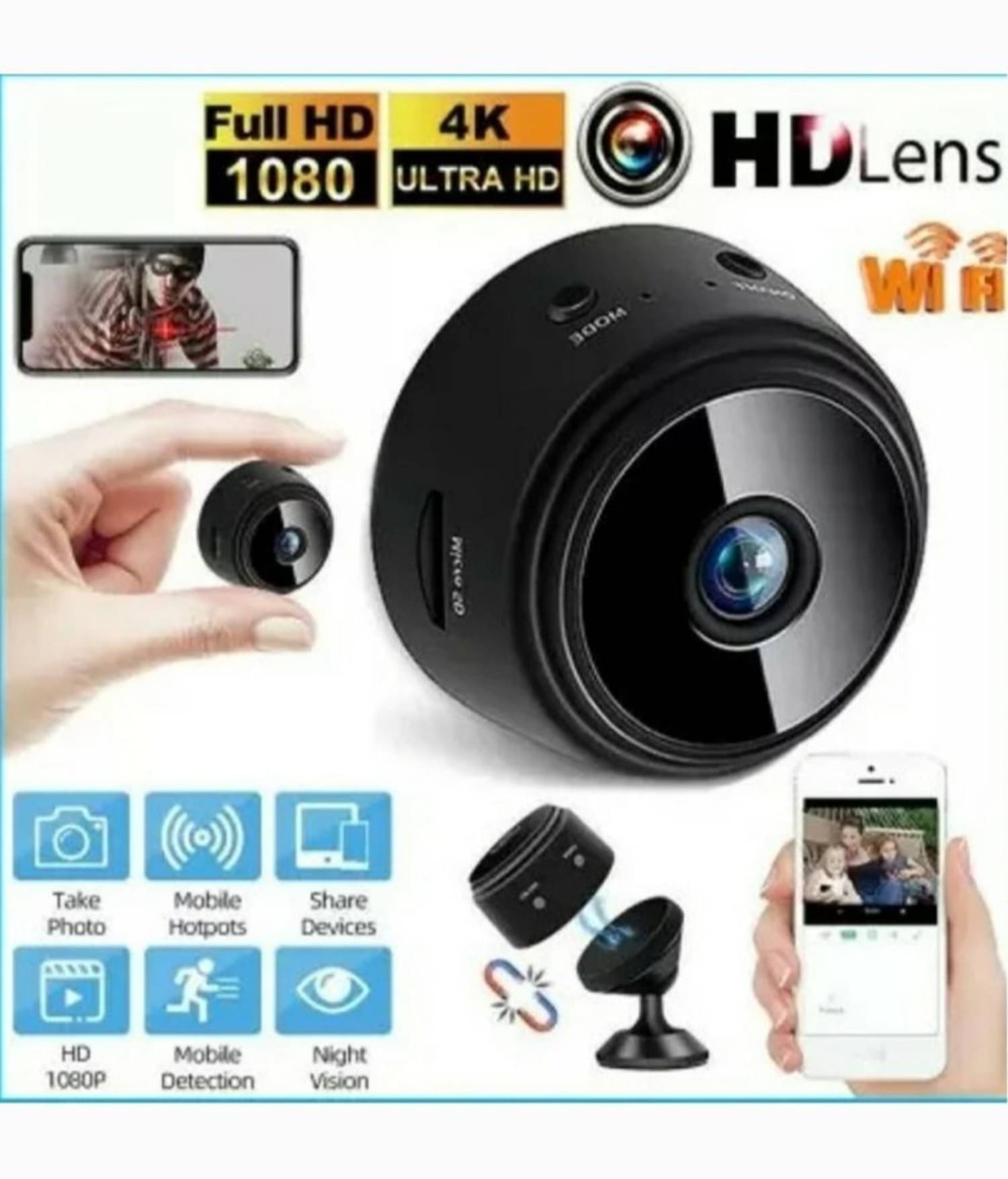 Full HD Wi-Fi Wireless Security Camera 1080p Audio Video Live View Low Light Vision Motion Detection Video Recorder for Home Office. (IP Camera) Full HD Wi-Fi Wireless Security Camera 1080p Audio Video Live View Low Light Vision Motion Detection Video Recorder for Home Office. (IP Camera)