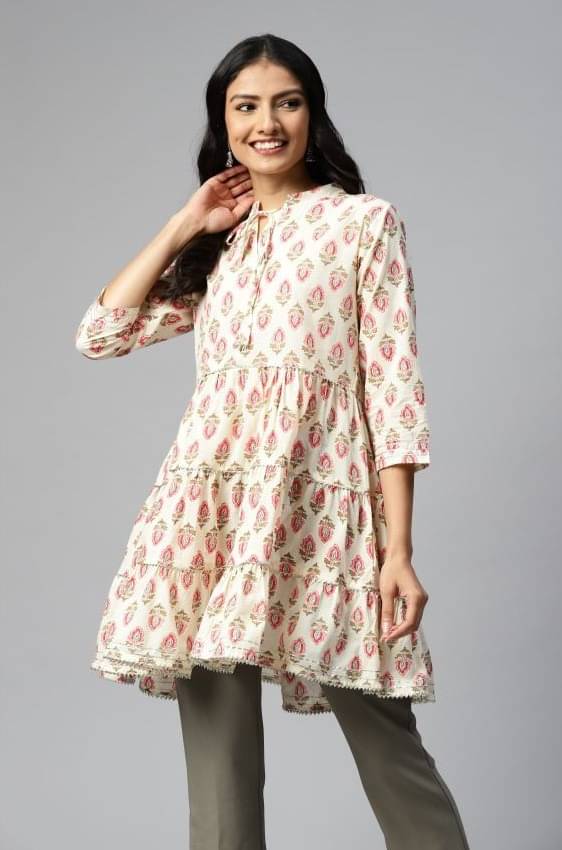 JC4U Women's Cotton Tunic ( White ) JC4U Women's Cotton Tunic ( White )
