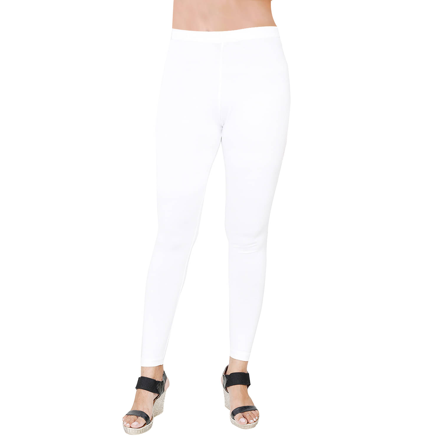     			LW FASHION CLUB Pack of 1 Cotton Women's Leggings ( White )