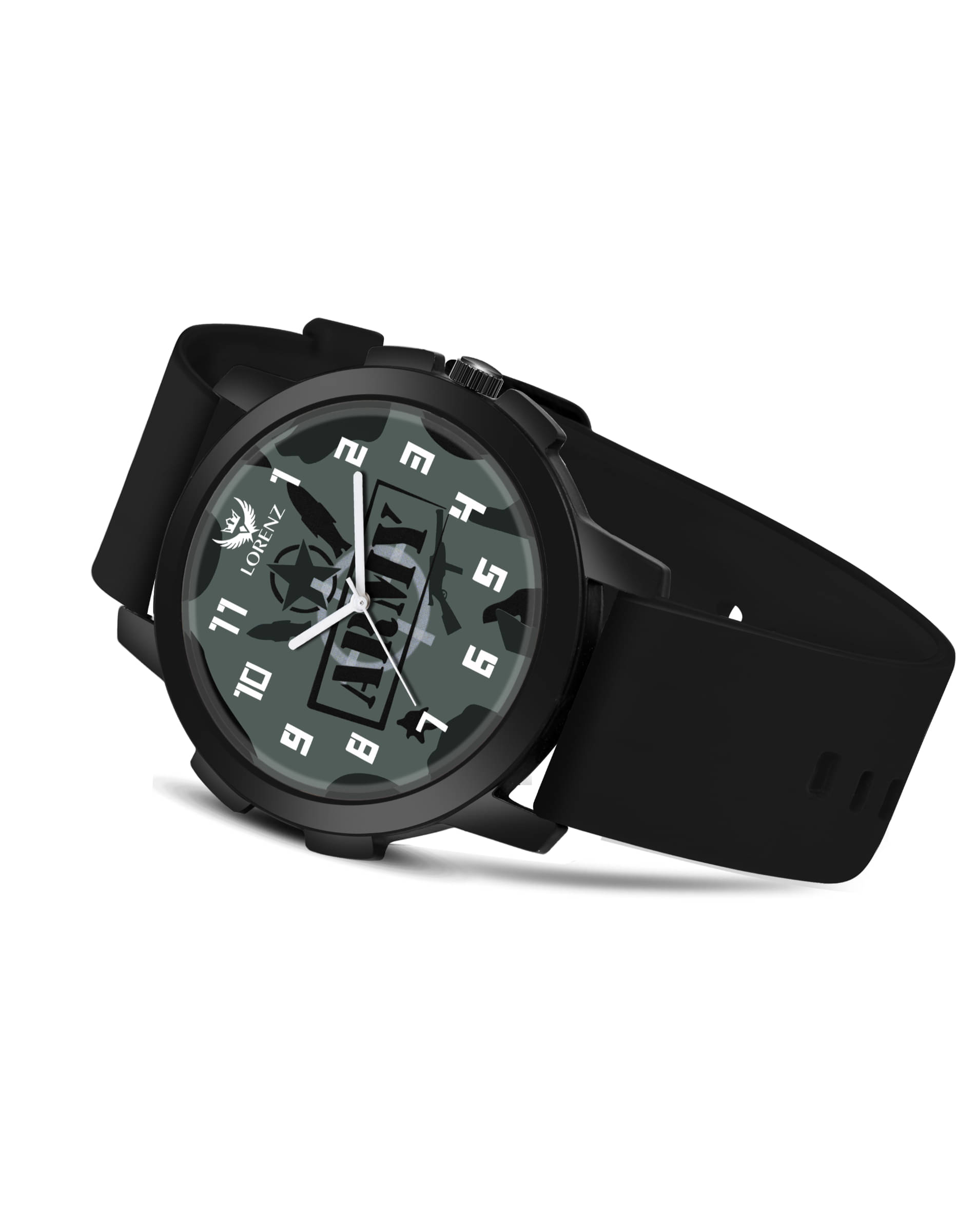     			Lorenz Green PU Analog Men's Watch