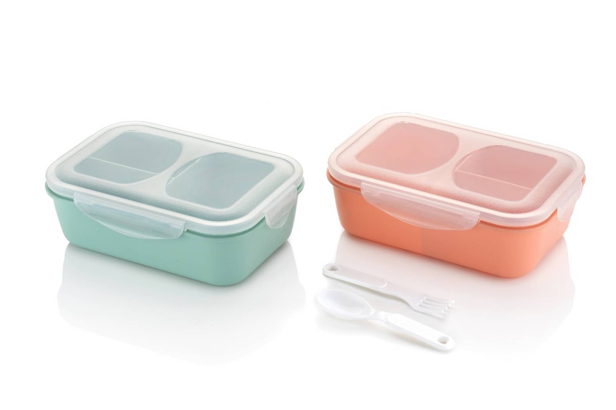     			MAGICSPOON Lunch Box Set Polypropylene Lunch Box 1 - Container ( Pack of 2 )