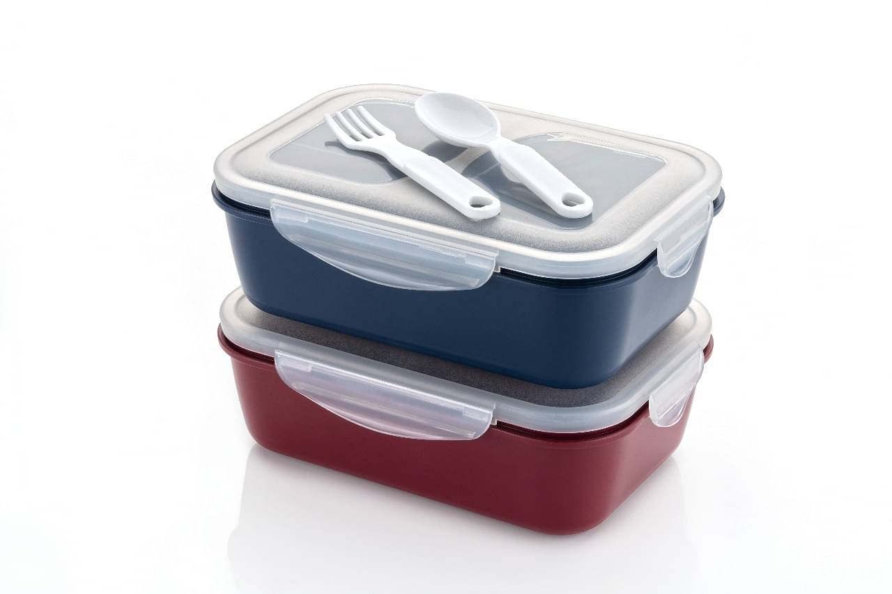     			MAGICSPOON School Lunch Box Polypropylene Lunch Box 1 - Container ( Pack of 2 )
