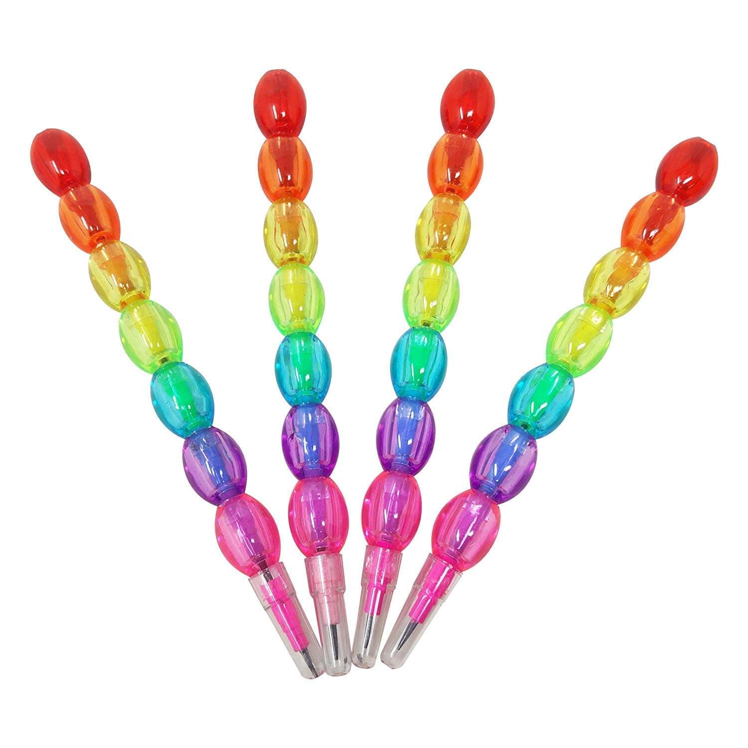     			Magnique 4 pcs Kids Rainbow Color Non-Sharpening Stack Pencil Set For Kids, Return Gift Multicolor