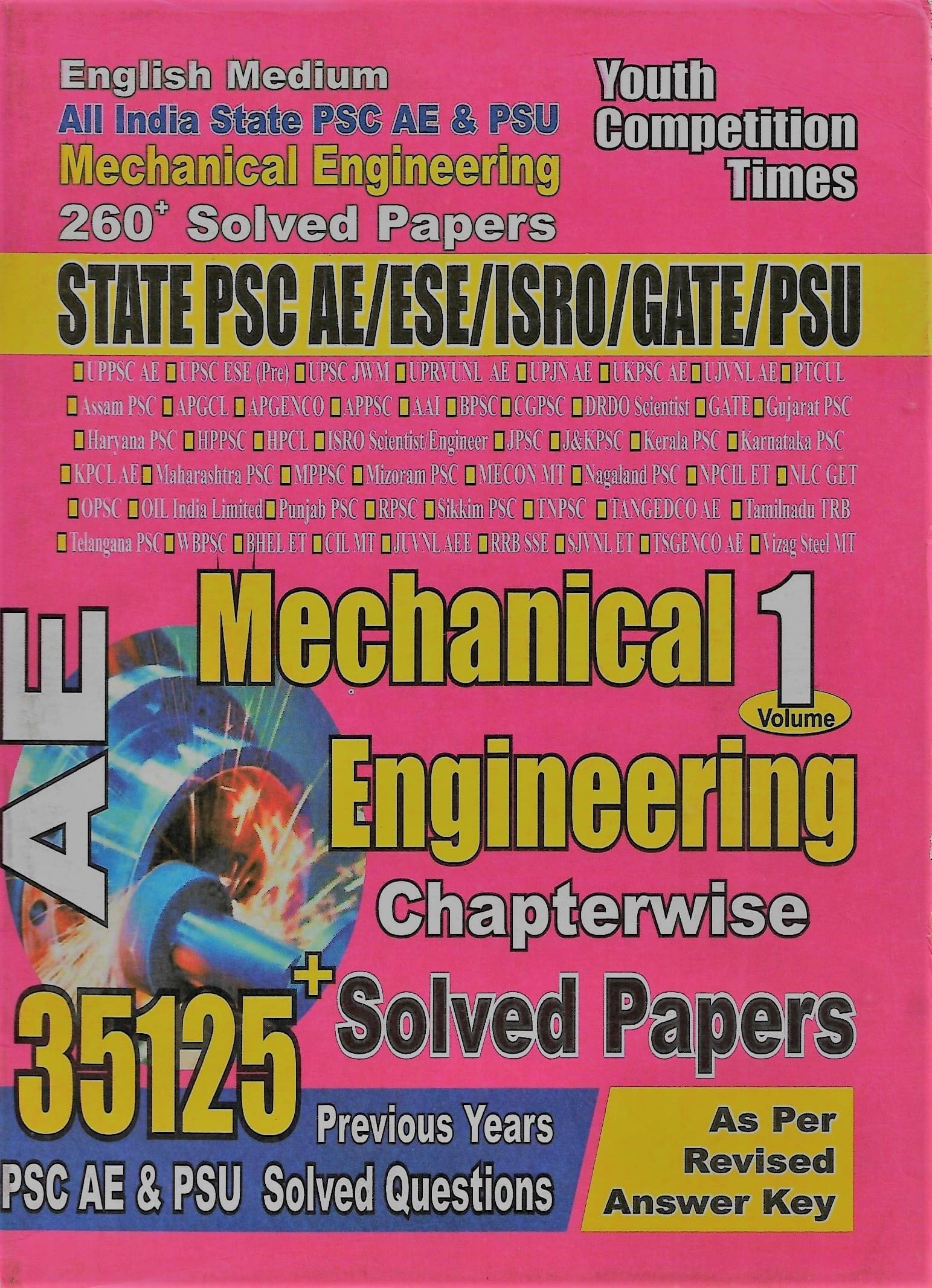 Mechanical Engineering Chapterwise 35125+ Solved Papers Vol-1 English Medium Youth Competition Times Publications Pvt. Ltd (Paperback, Pradeep Kumar) Mechanical Engineering Chapterwise 35125+ Solved Papers Vol-1 English Medium Youth Competition Times Publications Pvt. Ltd (Paperback, Pradeep Kumar)