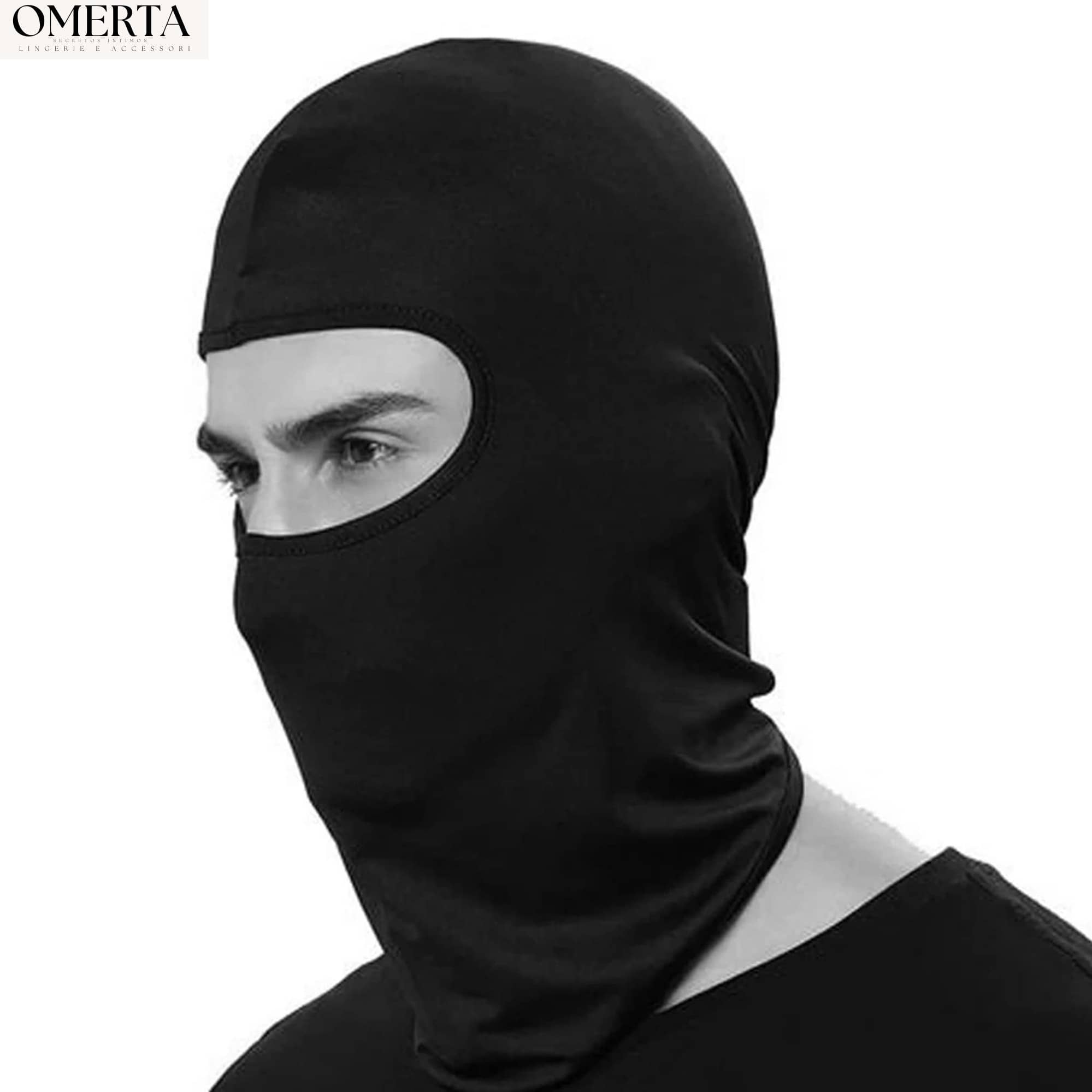 OMERTA Black Polyester Anti Pollution Mask ( Pack of 1 )