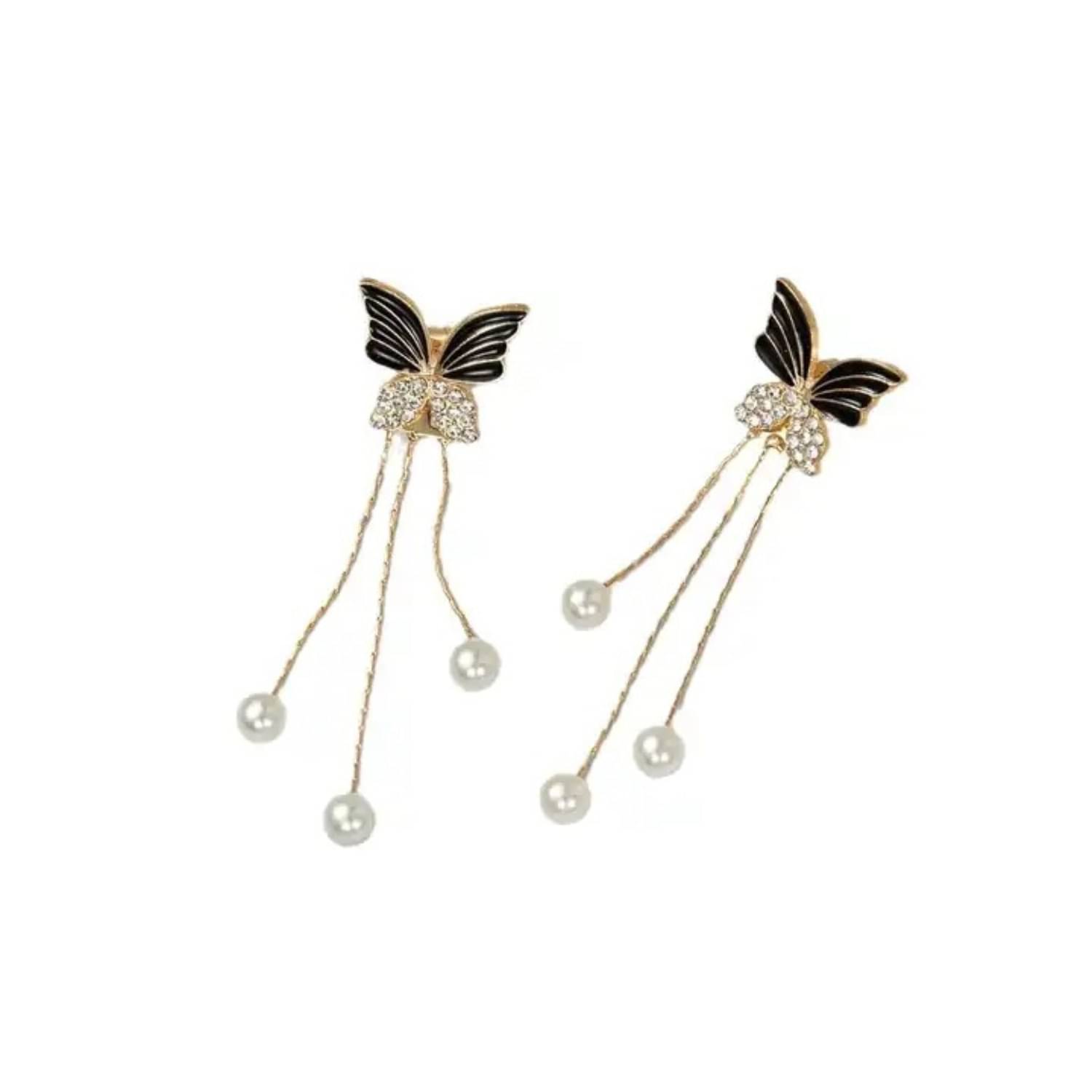     			ONUYX Black Pearl Earrings ( Pack of 1 )