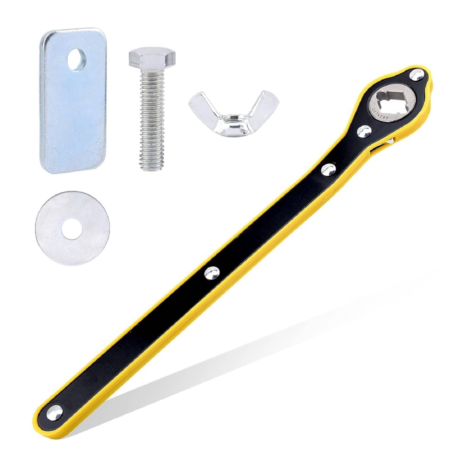     			Original Universal Car Jack Ratchet Wrenc 360 Forward and Reverse knob Labor-Saving Design Scissor Jack Lift Speed Handle Tool Jack Lug Handle Tool Tire Wheel Jack Wrench