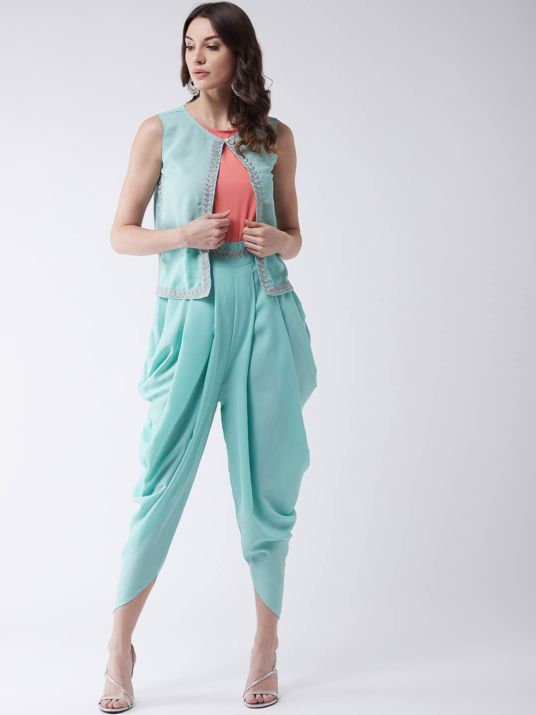 Pannkh Green Polyester Regular Fit Women's Jumpsuit ( Pack of 1 ) Pannkh Green Polyester Regular Fit Women's Jumpsuit ( Pack of 1 )