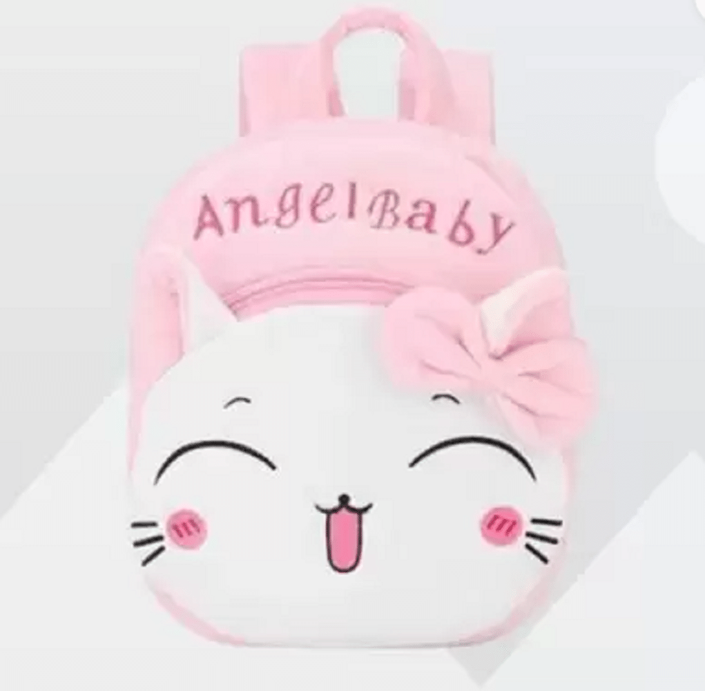 Qin Pin Pink Fabric Backpack For Kids Qin Pin Pink Fabric Backpack For Kids